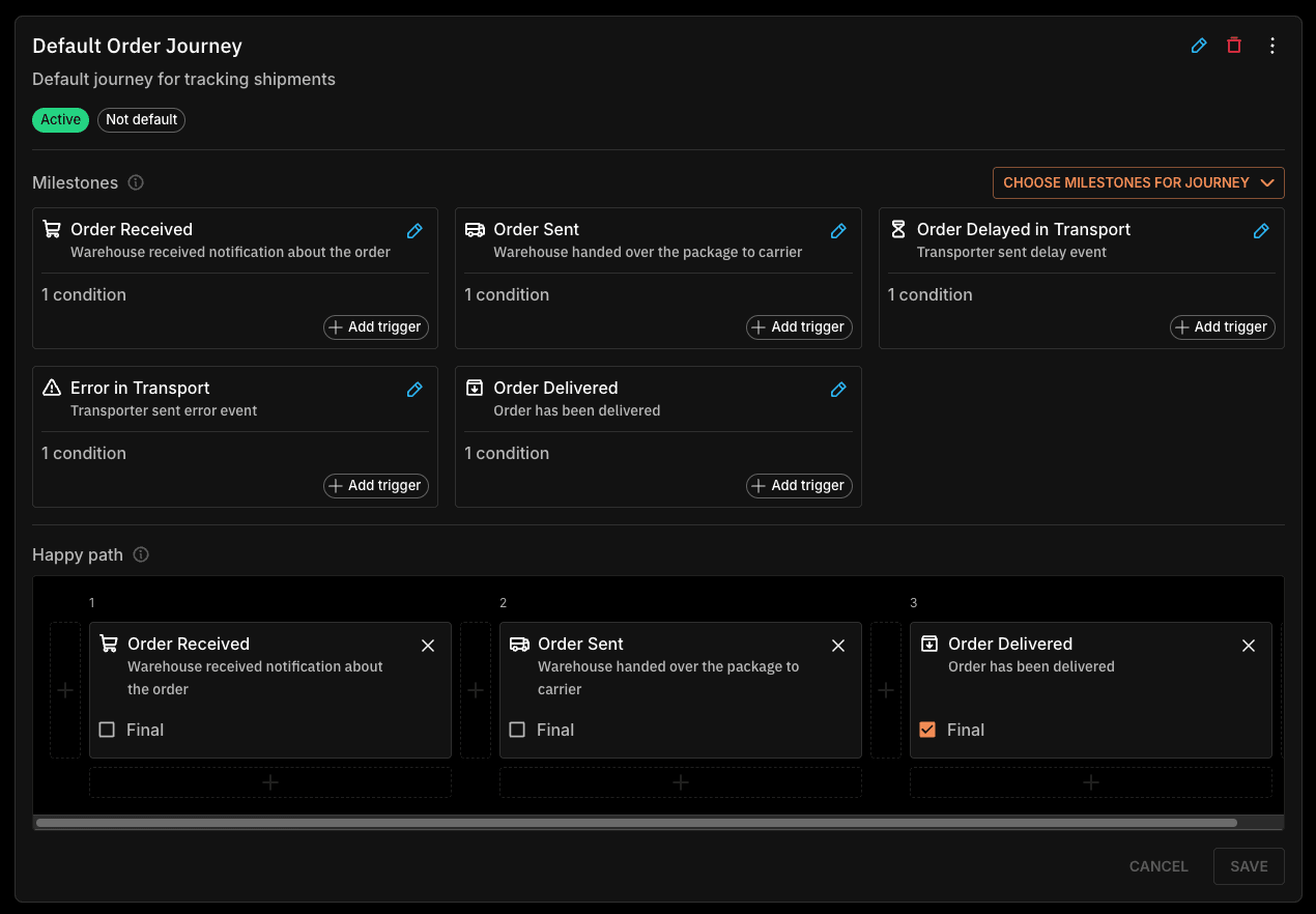 You can now configure journeys on Scope