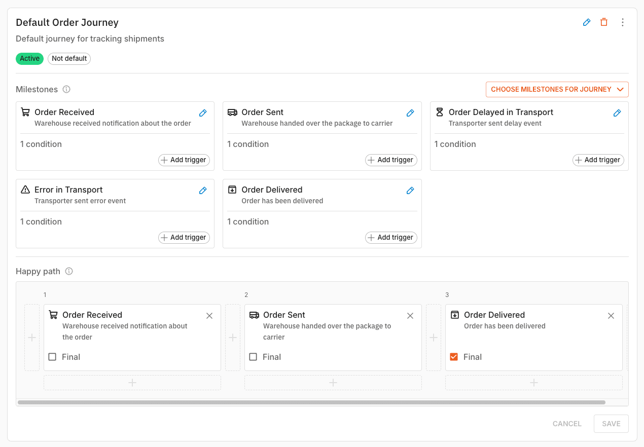 You can now configure journeys on Scope