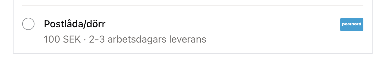 Kustom delivery time example (interval range)